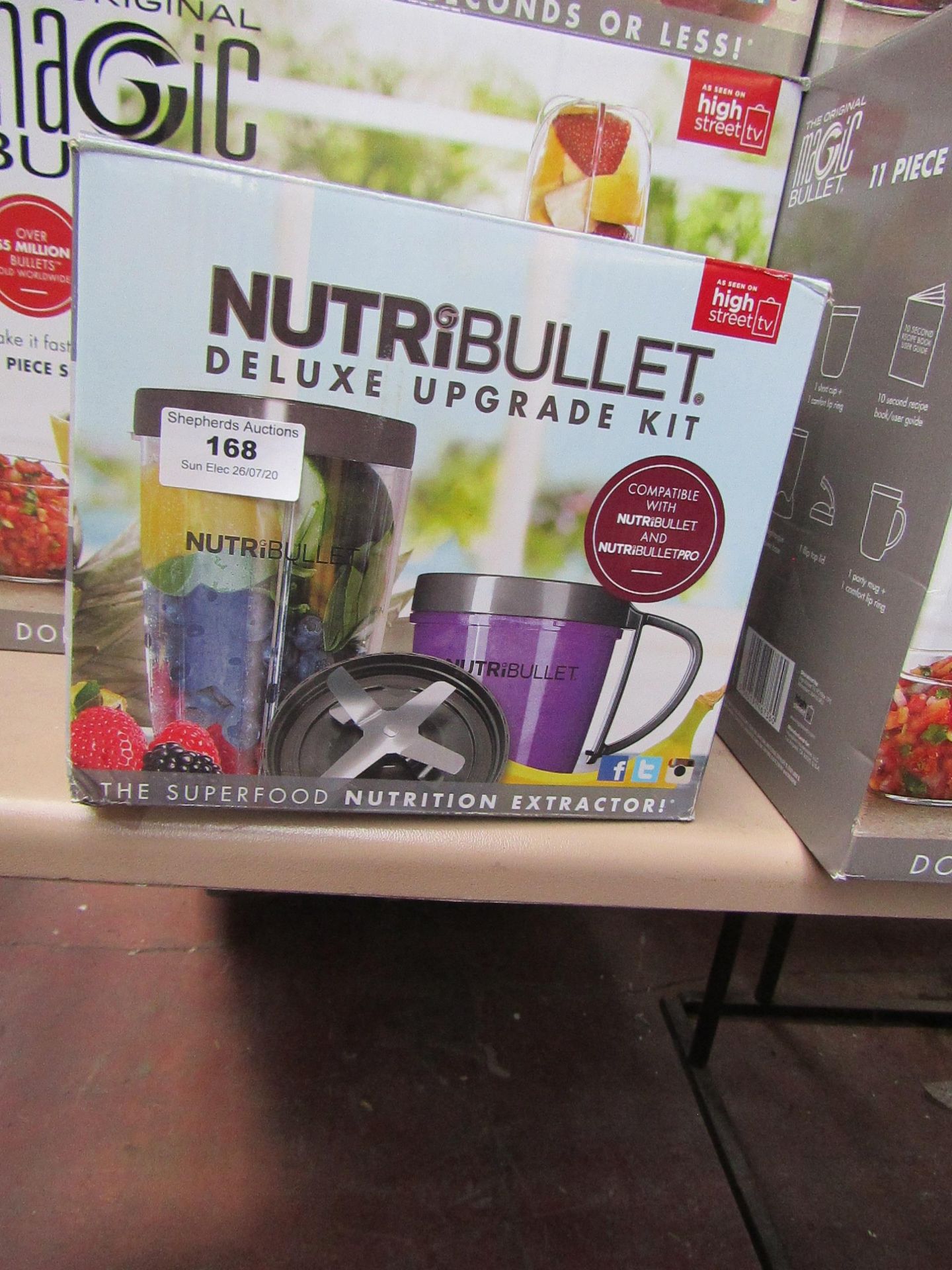 | 1X | NUTRIBULLET DELUXE UPGRADE KIT | UNCHECKED AND BOXED | SKU - | RRP £21.00 | TOTAL RRP £ 21.00