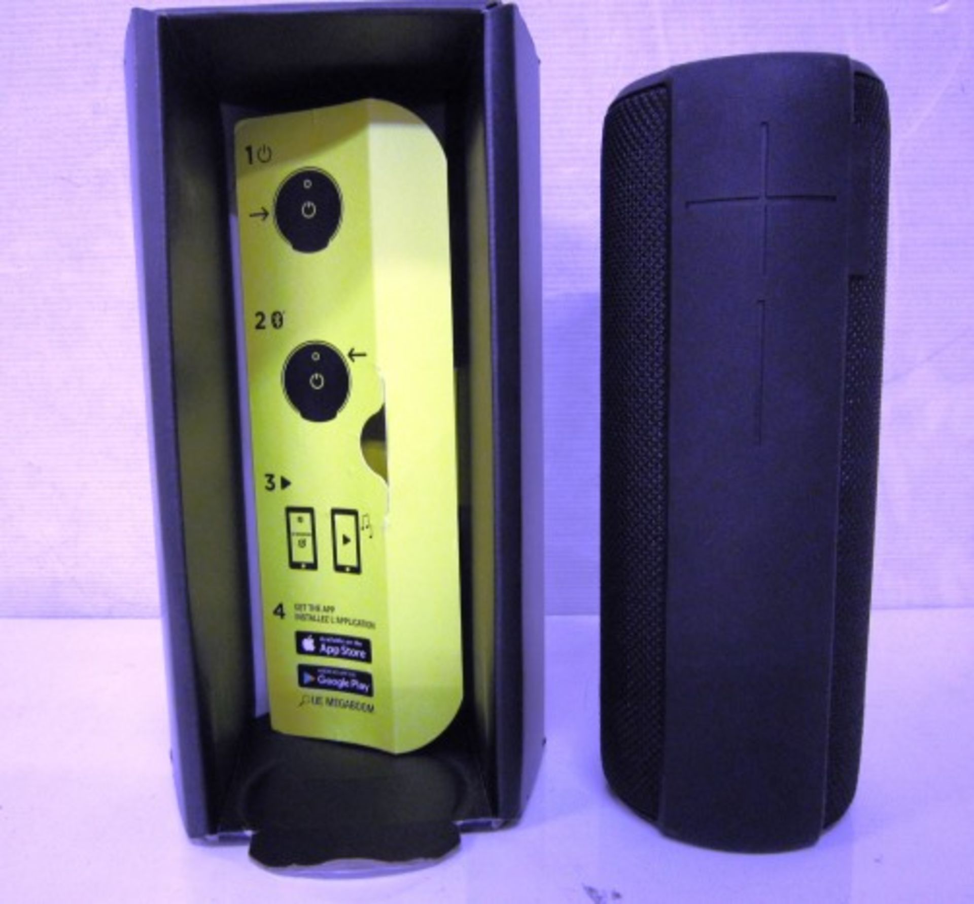 UE Megaboom portable bluetooth speaker in black colour. Used very good condition, tested working and