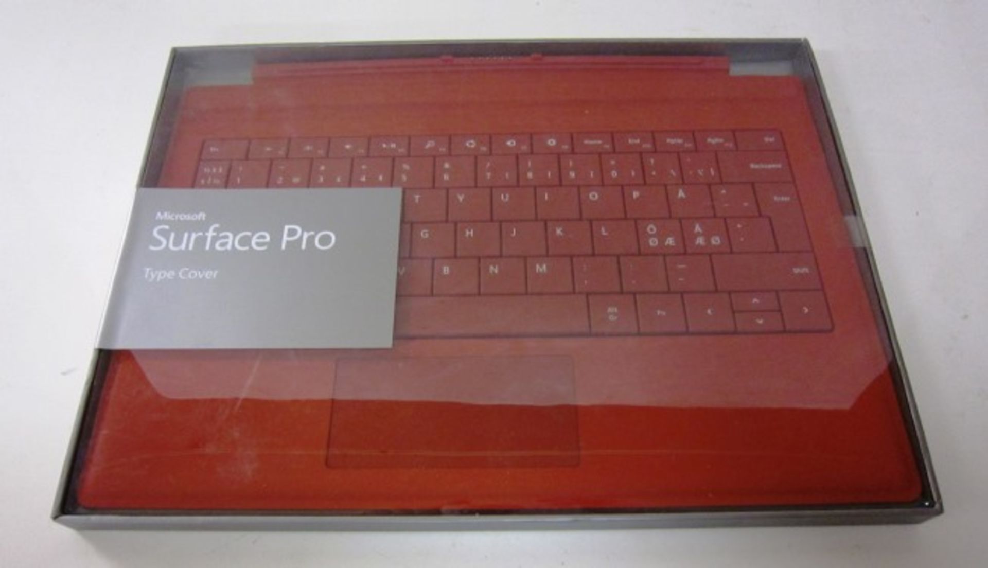 Microsoft Surface 3 type cover in red sealed in original box RRP £79.99