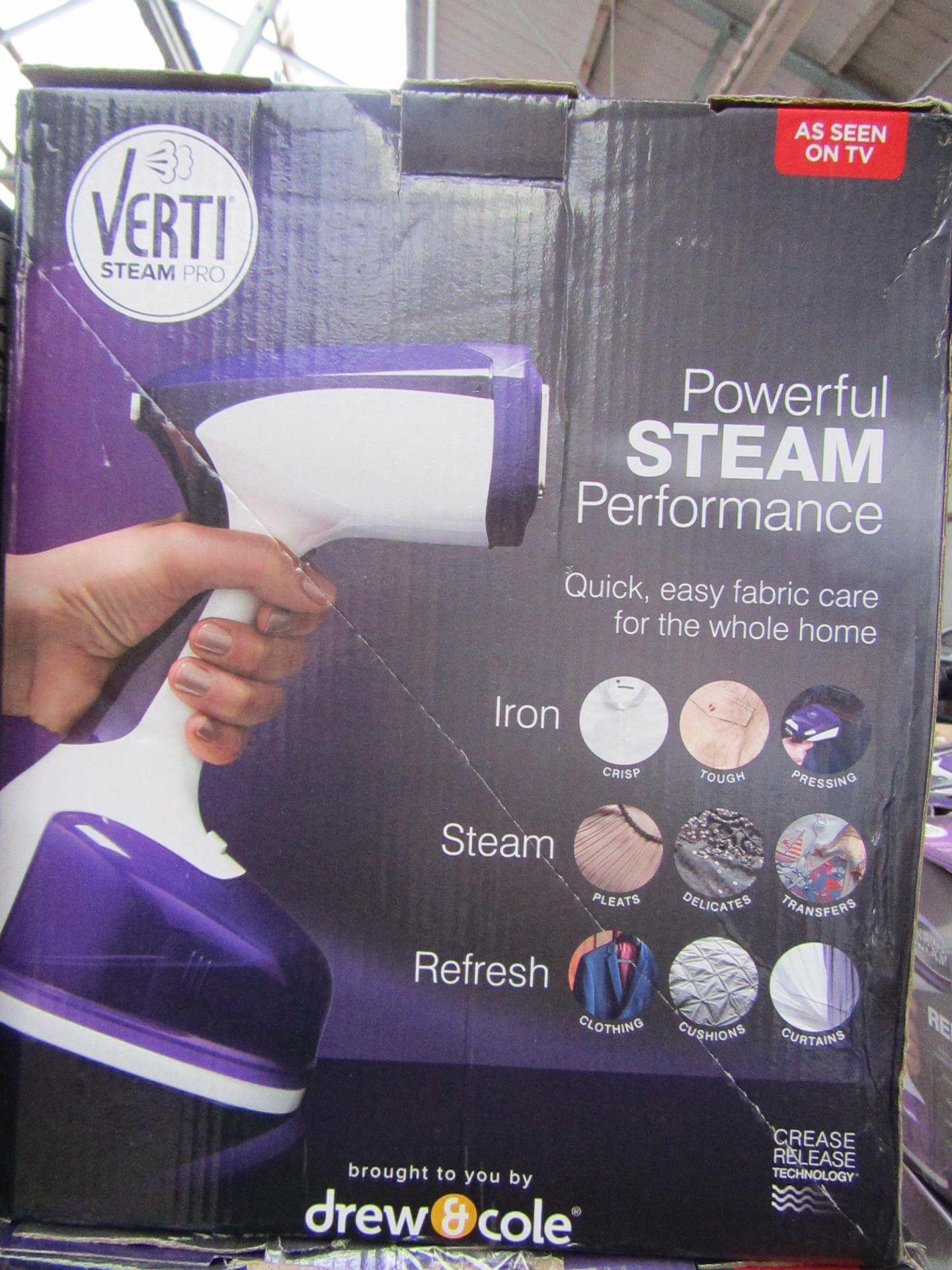 | 4X | VERTI STEAM PRO'S | UNCHECKED AND BOXED | NO ONLINE RESALE | RRP £43.99 |TOTAL LOT RRP £175.