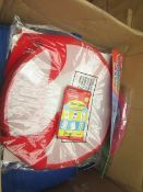 Box of Approx 50+ Various Household Items From : Dog Cooling Matt's, FlashCards, Toys Etc.