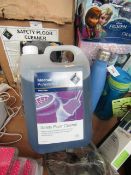 2x 5L safety floor cleaner, new and boxed.