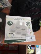 2x Boxes of 5 Luceco LED 3w GU10 bulbs, unchecked and boxed. Please note, bulbs may be broken