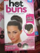 5x JML Hot Buns Hair Accessories For Brown Hair. New & Boxed.