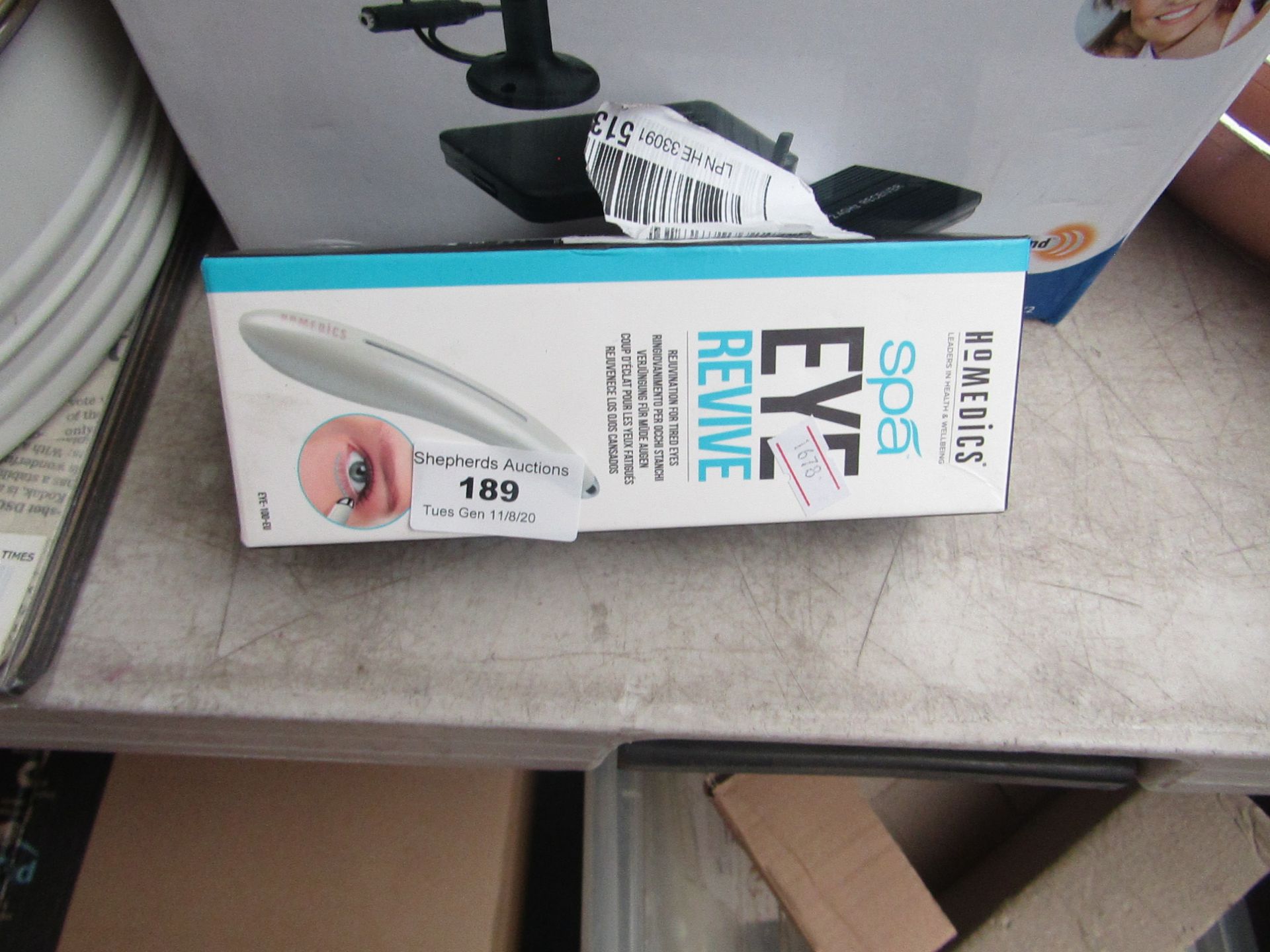 Homedics - Spa Eye Revive - Untested & Boxed.
