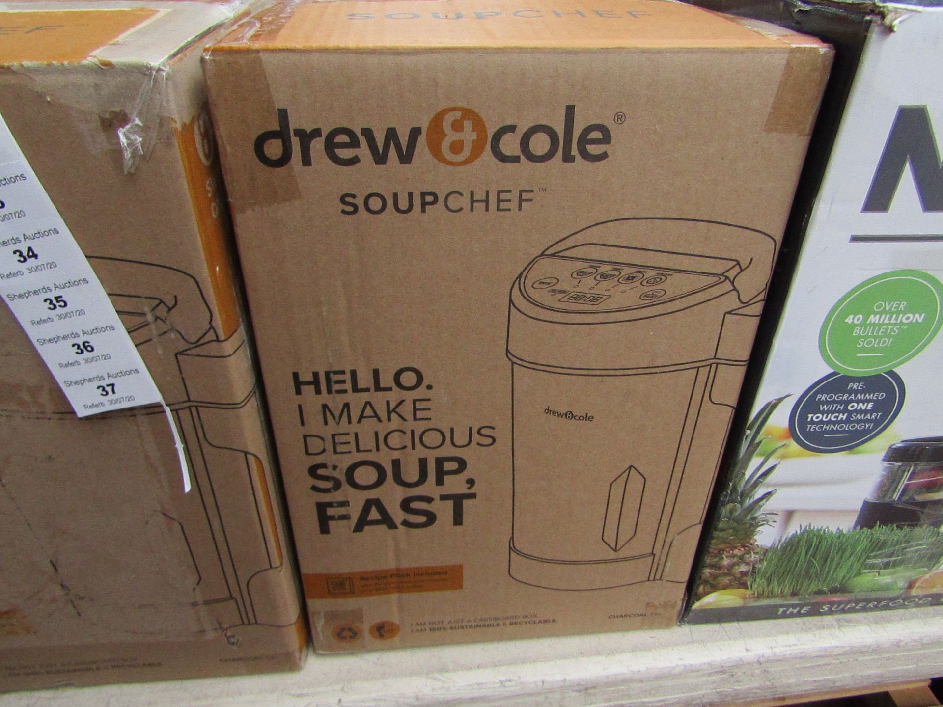 | 1X | DREW AND COLE SOUP CHEF | BOXED AND REFURBISHED | NO ONLINE RESALE | SKU C 5060541516809 |