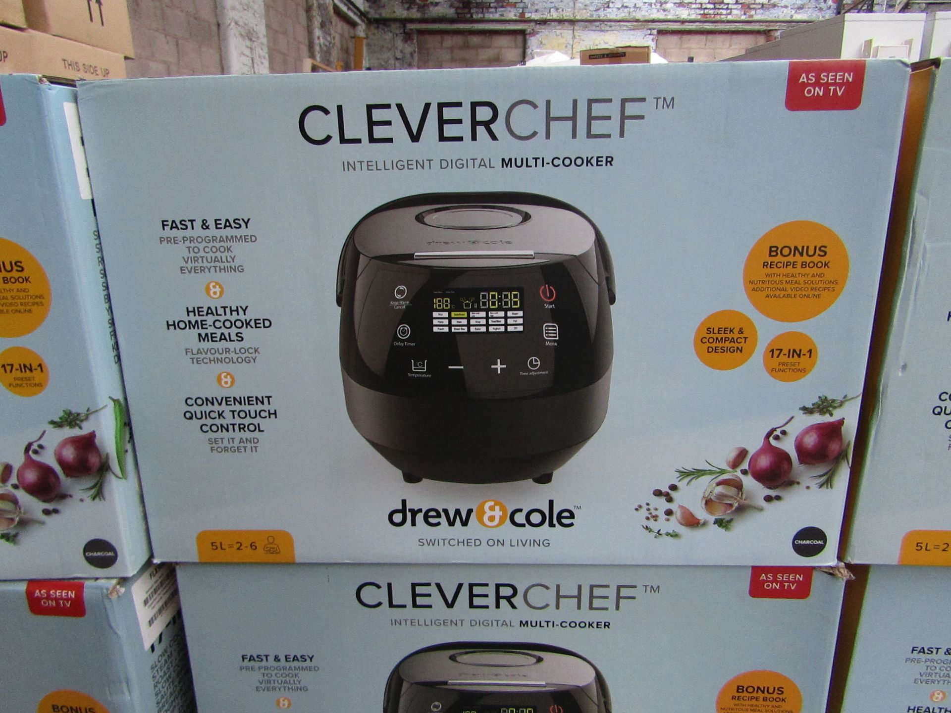 | 1X | DREW AND COLE CLEVER CHEF | BOXED AND REFURBISHED | NO ONLINE RESALE | SKU - | RRP £ 69.