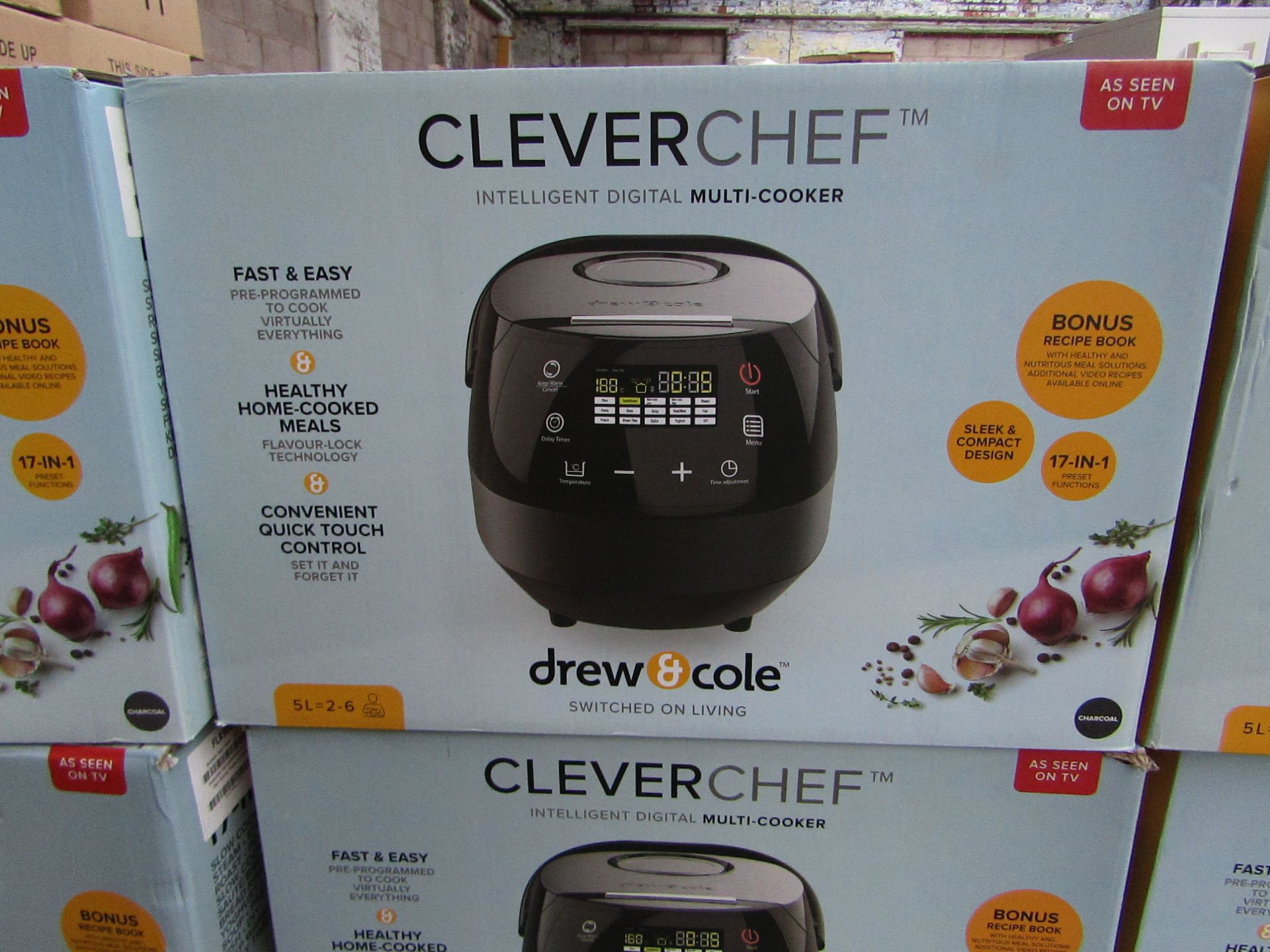 | 1X | DREW AND COLE CLEVER CHEF | BOXED AND REFURBISHED | NO ONLINE RESALE | SKU - | RRP £ 69.