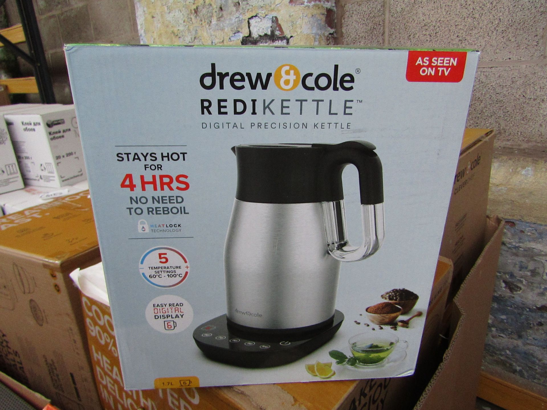 | 1X | DREW AND COLE REDI KETTLE | REFURBISHED AND BOXED | NO ONLINE RESALE | SKU C5060541513587 |