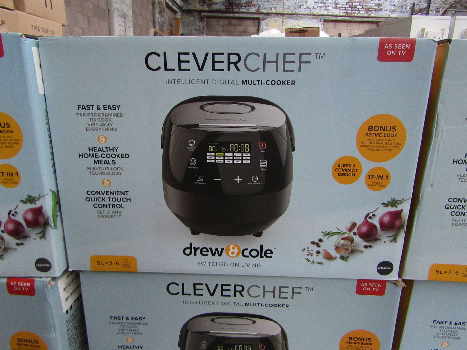 | 1X | DREW AND COLE CLEVER CHEF | BOXED AND REFURBISHED | NO ONLINE RESALE | SKU - | RRP £ 69.