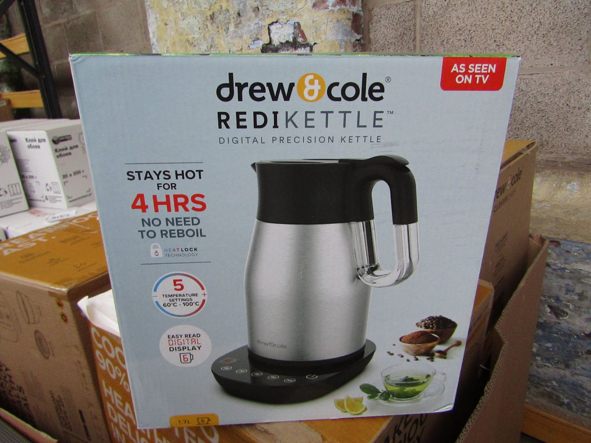 | 1X | DREW AND COLE REDI KETTLE | REFURBISHED AND BOXED | NO ONLINE RESALE | SKU C5060541513587 |