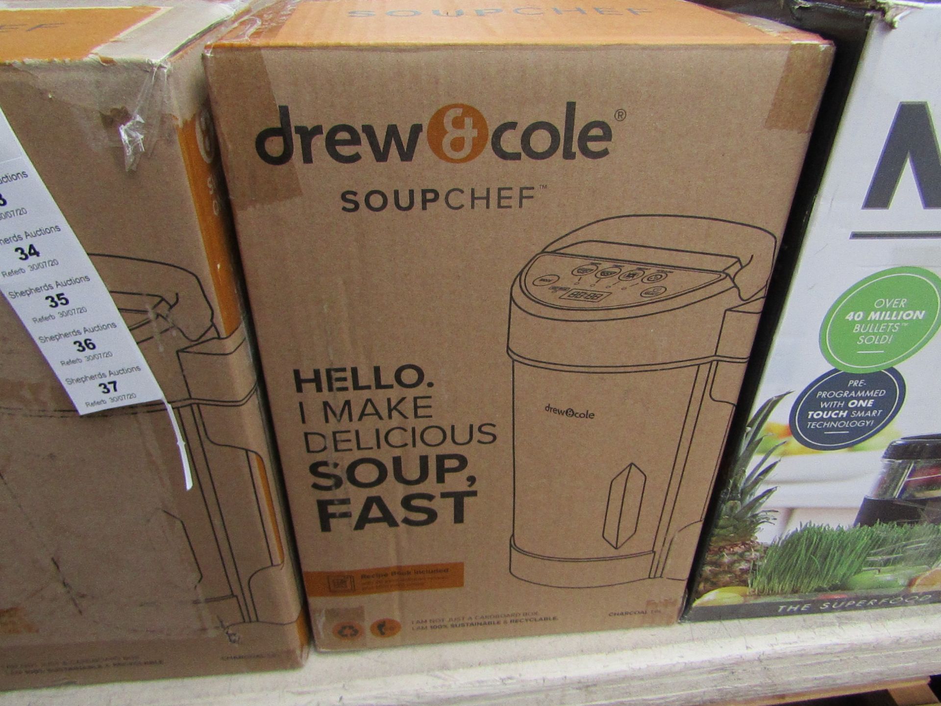 | 1X | DREW AND COLE SOUP CHEF | BOXED AND REFURBISHED | NO ONLINE RESALE | SKU C 5060541516809 |