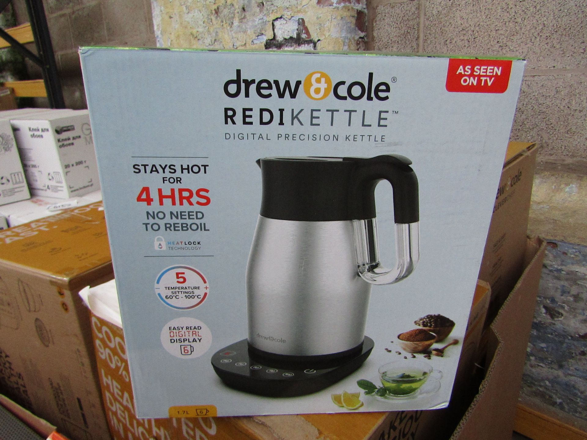 | 1X | DREW AND COLE REDI KETTLE | REFURBISHED AND BOXED | NO ONLINE RESALE | SKU C5060541513587 |