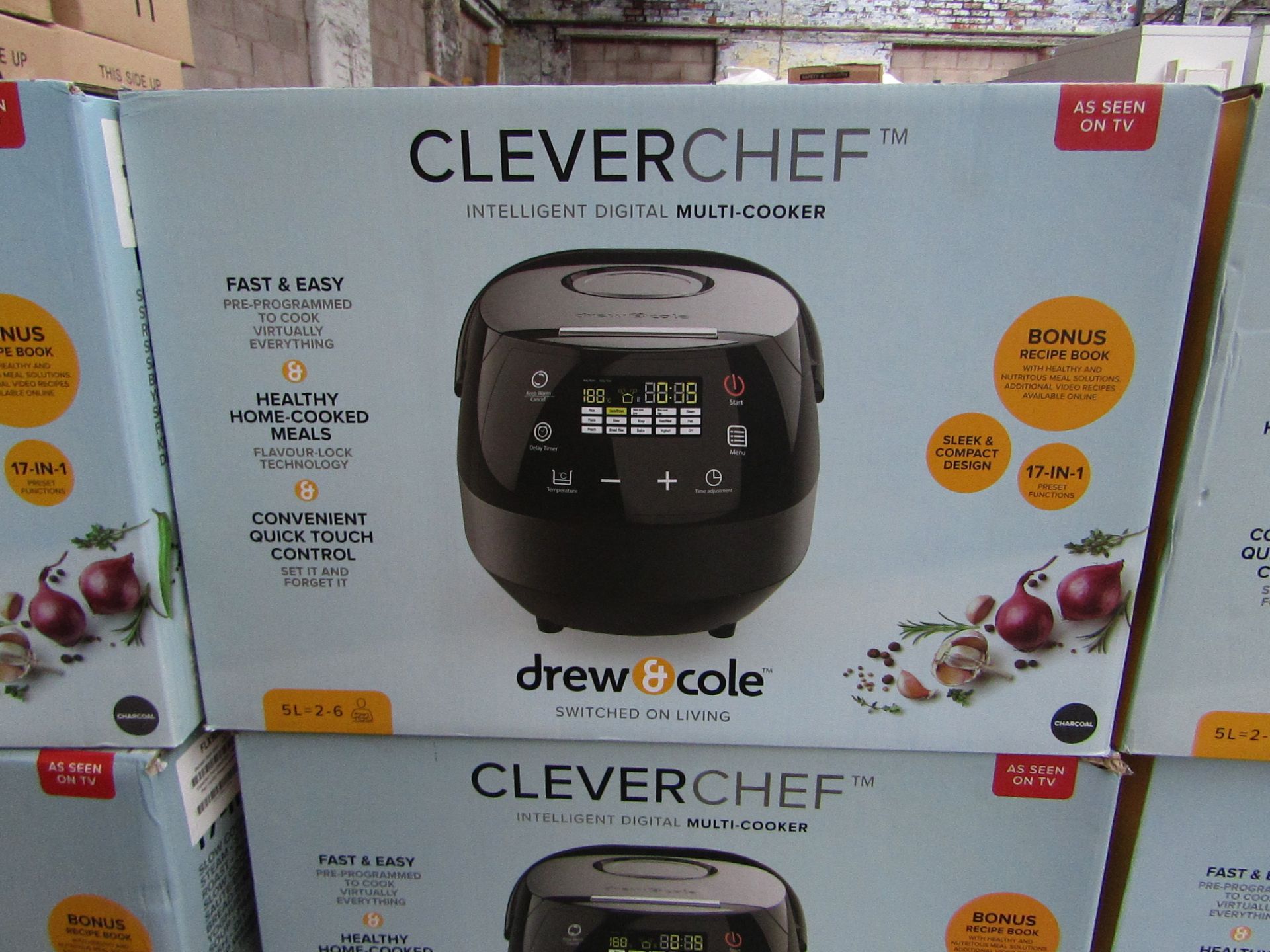 | 1X | DREW AND COLE CLEVER CHEF | BOXED AND REFURBISHED | NO ONLINE RESALE | SKU - | RRP £ 69.