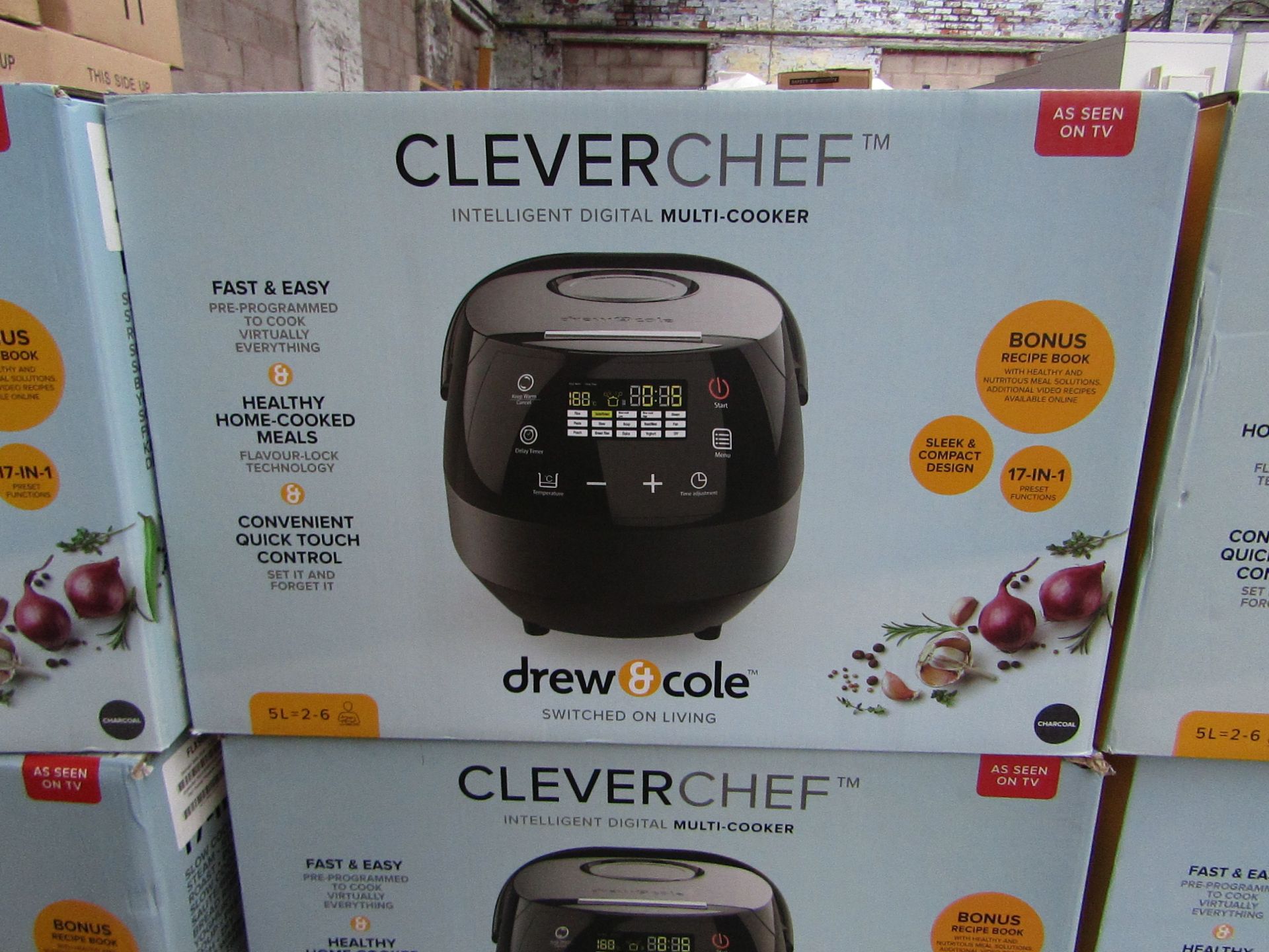 | 1X | DREW AND COLE CLEVER CHEF | BOXED AND REFURBISHED | NO ONLINE RESALE | SKU - | RRP £ 69.