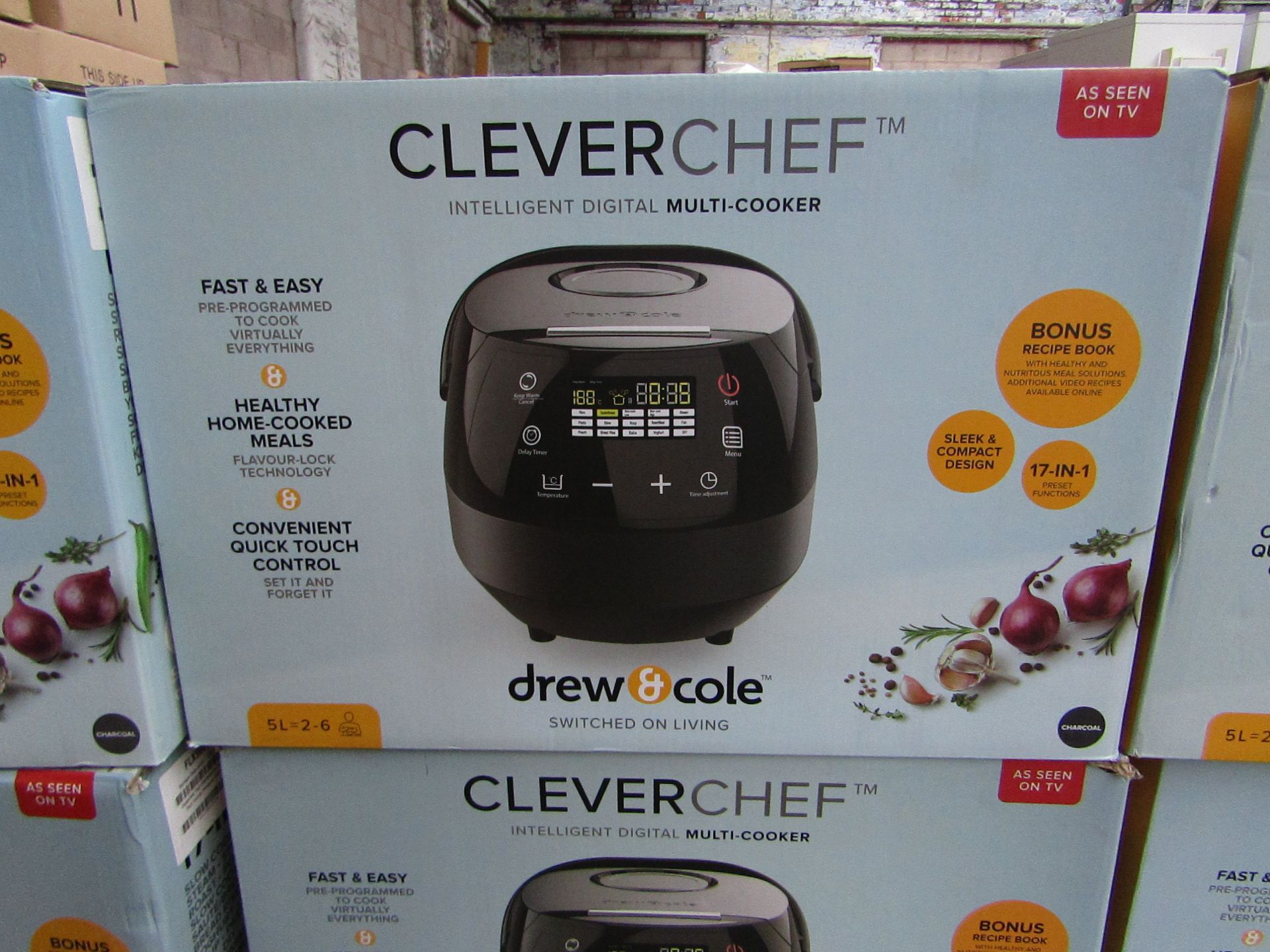 | 1X | DREW AND COLE CLEVER CHEF | BOXED AND REFURBISHED | NO ONLINE RESALE | SKU - | RRP £ 69.