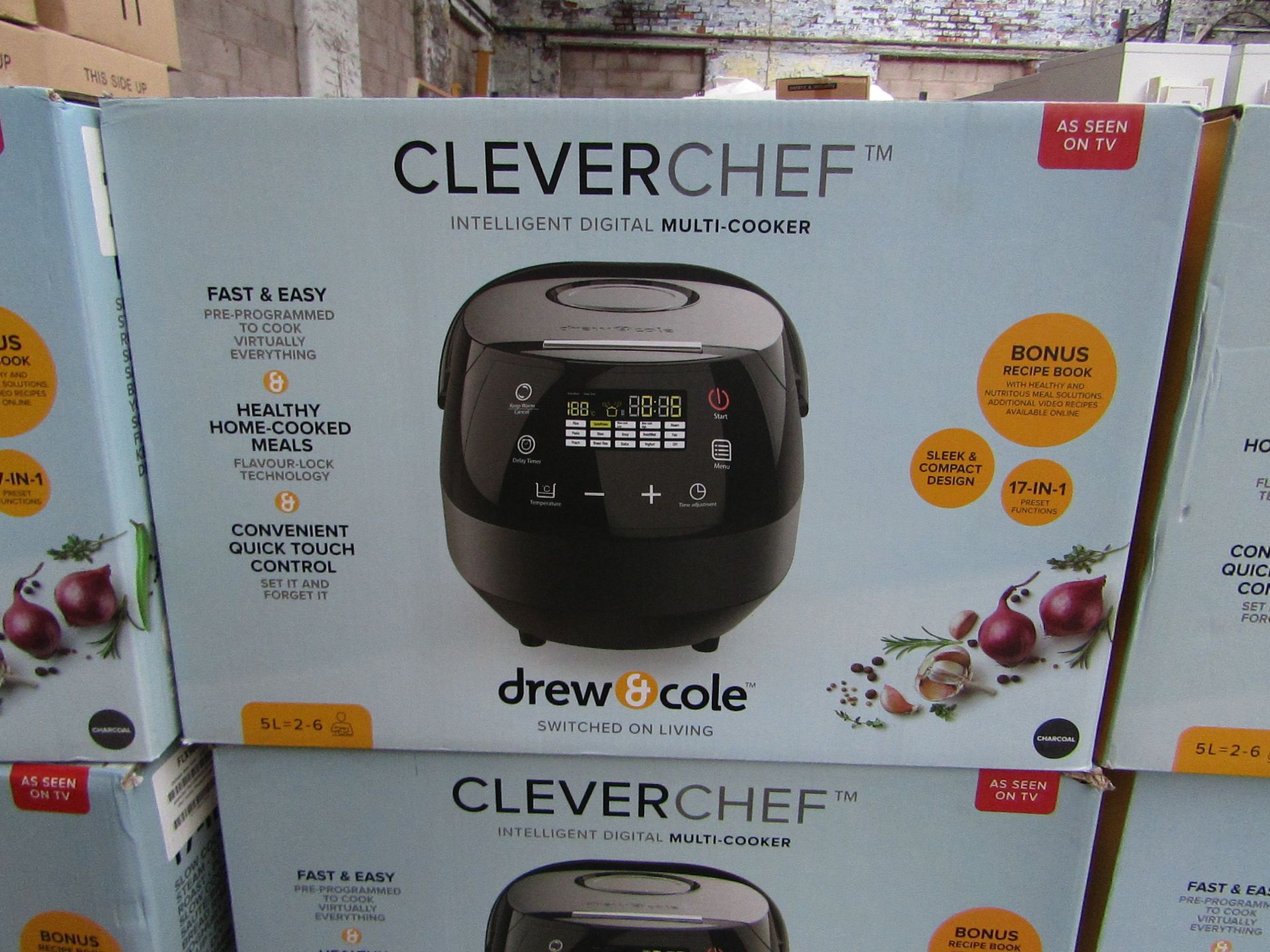 | 1X | DREW AND COLE CLEVER CHEF | BOXED AND REFURBISHED | NO ONLINE RESALE | SKU - | RRP £ 69.