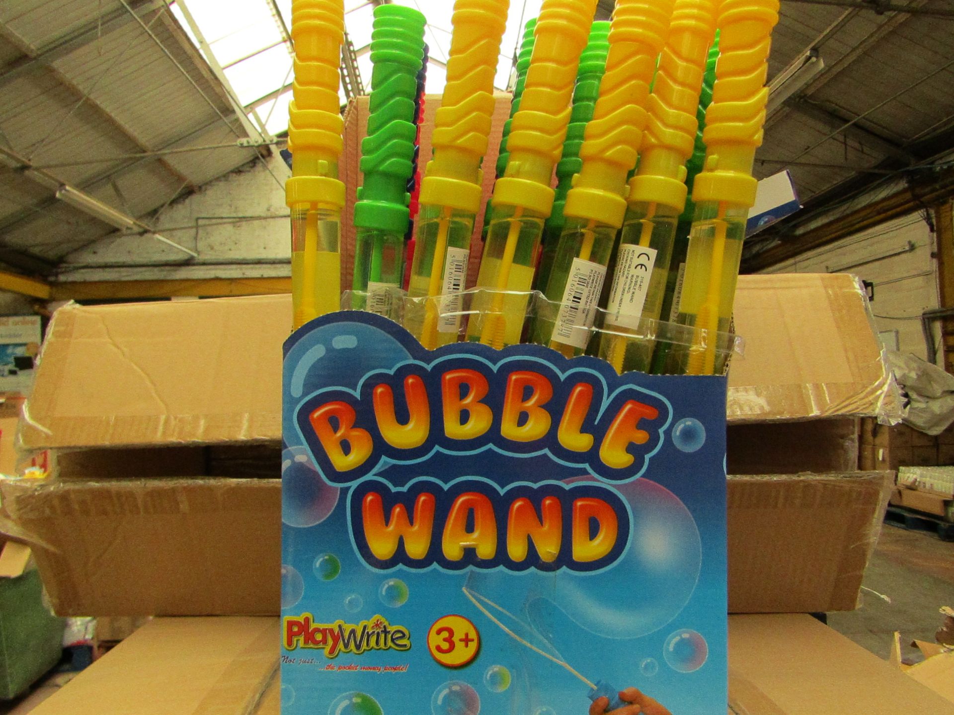 24x PlayWrite - Bubble Wand's - Packaged & Boxed.