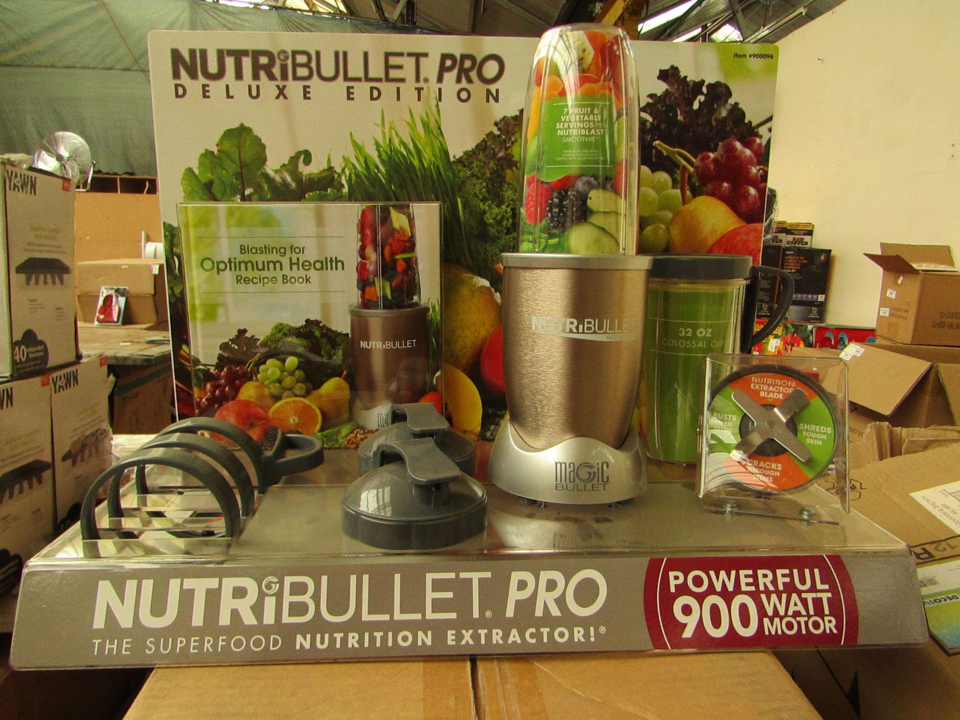 3 x Display ONLY Models of The NutriBullet Pro's. (No Motors) New & Boxed