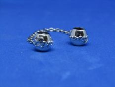 Pandora Safety chain linked charms, new with presentation bag.