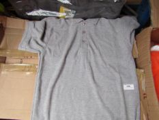 Box of Approx 53 ST work wear Grey Polo shirts, new size small