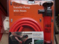 Stag Tools Transfer pump with hoses, unused, the packaging may be dirty.