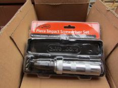 Stag 6 piece impact screwdriver set, new.