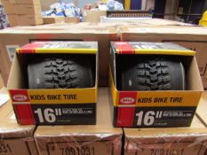 1x Box of 2 16" BMX Bike Tyre - New & Boxed.