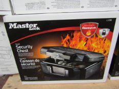 Master - Small Security Chest (Protected By SentrySafe) 5.2L - New.