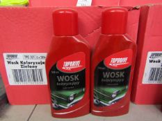 Box of 6x 500ml bottles of Top drive car polish, new