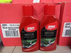 Box of 6x 500ml bottles of Top drive car polish, new