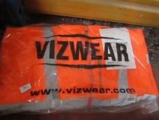 Viz Wear Orange Hi Viz fleece jacket, new 3XL