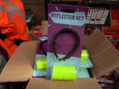 6x 4piece cycle reflector sets, new