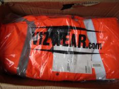 Viz Wear Orange Hi Viz fleece jacket, new 4XL