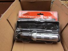 Stag 6 piece impact screwdriver set, new.