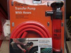 Stag Tools Transfer pump with hoses, unused, the packaging may be dirty.