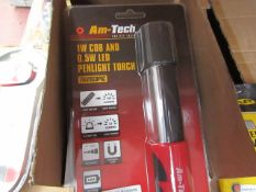 Am-Tech - 1W Cob & 0.5W LED Penlight Touch - New & Packaged.