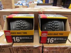 1x Box of 2 16" BMX Bike Tyre - New & Boxed.
