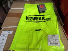 Viz Wear Polycotton HiViz trousers, new, size 4XL