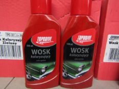 Box of 6x 500ml bottles of Top drive car polish, new