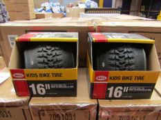 1x Box of 2 16" BMX Bike Tyre - New & Boxed.