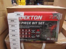 Dekton - 100 piece Bit set - New in carry case.