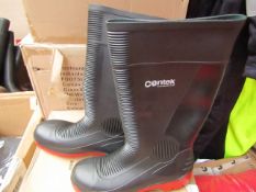 Centex S55 Comnpactor Steel Toe Cap Wellies- Size 10 - New.