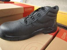 Centek Black Steel Toe Cap Boot size 10 New & Boxed.