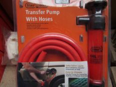 Stag Tools Transfer pump with hoses, unused, the packaging may be dirty.