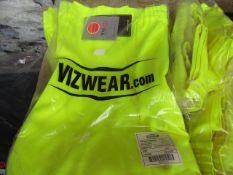 VIz wear Over trouser Hi Viz Trousers, new size 2XL