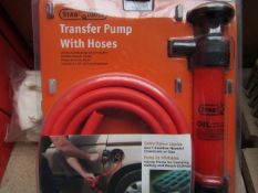 Stag Tools Transfer pump with hoses, unused, the packaging may be dirty.