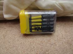 A Tic Tac Box of 10 Kango T20 torq driver bits - New.