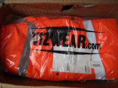 Viz Wear Orange Hi Viz fleece jacket, new 4XL