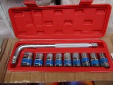 10 Piece MLG Tools socket set with L type handle - New & Boxed.